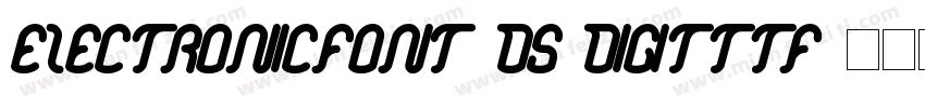 electronicFont DS DIGITTTF字体转换